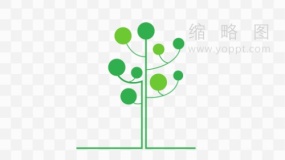 精品树状观点分叉特效PNG透明图片