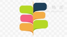 大尺寸树状逻辑图设计元素免抠图片