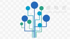 高清分支树状素材透明图片
