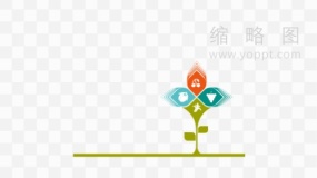 多用途逻辑思考树形图效果PNG