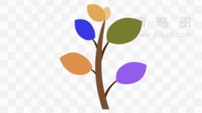 商业分析几何树状图效果免费下载png