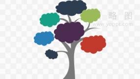 商务树状观点分叉设计元素免抠png下载