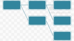 精美树状逻辑图装饰元素透明