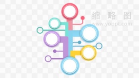 简约树状逻辑图素材透明格式