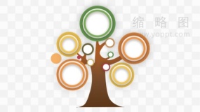 创意树状图效果免费png素材