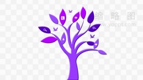 经典分支树状效果PNG