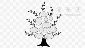 精品树状导图装饰元素PNG