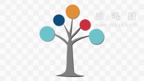 超级实用树状观点呈现设计元素免抠