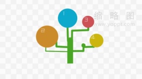 几何树枝箭头设计元素免抠图片