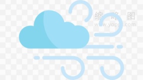 天气预报图标卡通特效PNG