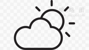 手机天气图标效果免抠