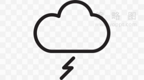 天气预报图标卡通元素免抠