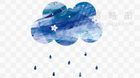 创意天气预报特效透明格式