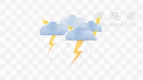 天气预报符号素材透明格式