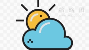卡通天气预报效果PNG文件