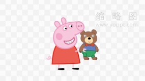 少儿电视儿童卡通动画小猪佩奇素材70 透明格式