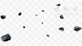 喷溅石头图案免抠图片