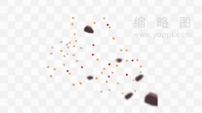 不规则石块迸发图案PNG文件