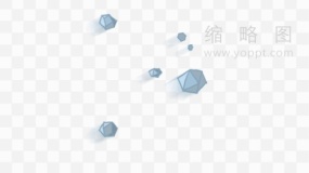 虚实结合的爆炸碎石素材PNG