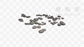 各种石头炸裂效果素材PNG免抠图