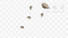 宇宙爆炸石头碎屑元素免费下载png