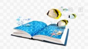 深海鱼群素材6 透明格式