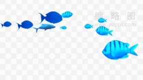 海洋鱼群剪影素材65 PNG透明图片