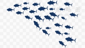 创意海底鱼群素材66 PNG