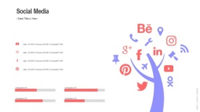 图标云树状结构 社交通讯LOGO图标