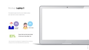 PPT样机 1个苹果电脑 大图版式