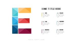 PPT项目编号字母E