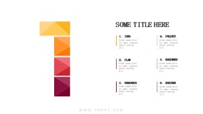 创意设计数字1 数字型PPT过渡页