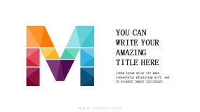 英文字符设计感十足M