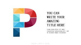 非常好看的英文字母设计P