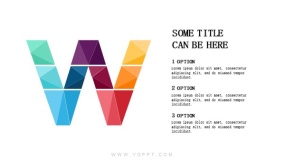 好看的字母设计推荐W