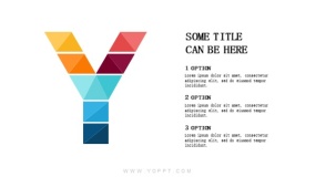 精心设计的英文字母Y