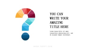 问号设计 问号符号图案PPT设计