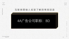 4A广告公司职称:BD