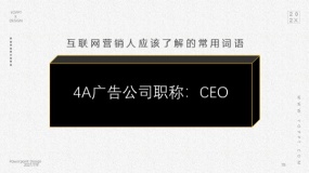 4A广告公司职称:CEO