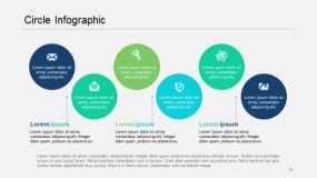 蓝绿色圆信息图PPT图表(36)