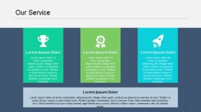 蓝绿色服务内容PPT图表(39)