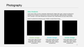 蓝绿色图片排版PPT图表(43)