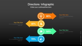 深色背景方向信息图对比PPT图表(93)
