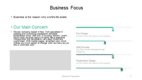 青绿色简约商务PPT图表(3)