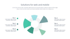 青绿色简约商务PPT图表(83)