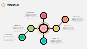 网状结构图PPT图表(3)