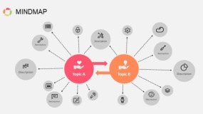 网状结构图PPT图表(13)