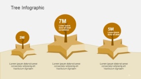 高端金色树信息图 PPT图表(31)