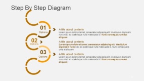 高端金色流程步骤PPT图表(37)