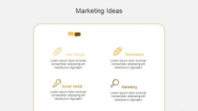 高端金色营销理念PPT图表(5)